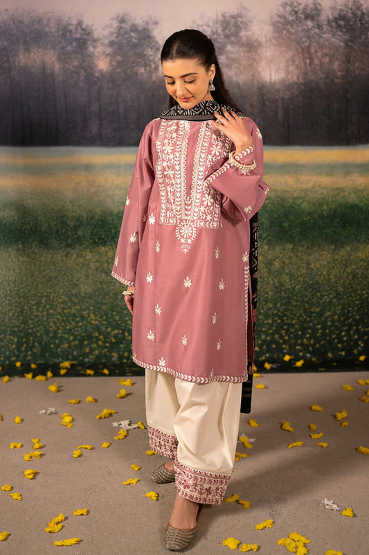 URGE-UNSTITCEHD 3PC DHANAK EMBROIDERED SUIT-PK-5772