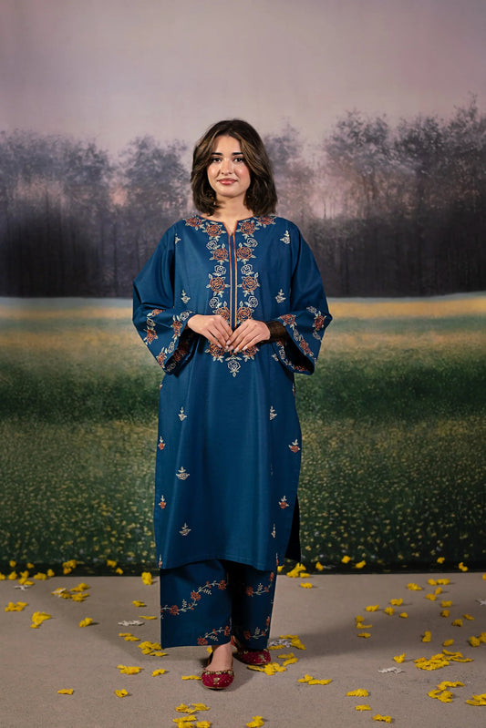 URGE-2PC LAWN EMBROIDERED SHIRT WITH LAWN EMBROIDERED TROUSER-BIC-5642