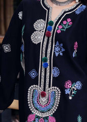 MUSHQ-UNSTITCHED 3PC DHANAK EMBROIDERED SUIT-PK-4415