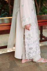 CROSS STITCH-UNSTITCHED 3PC LAWN LASERWORK EMBROIDERED SUIT-PK-4904