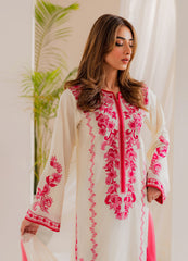 VINTAGE-UNSTITCHED 3PC LAWN EMBROIDERED SUIT-PK-4655