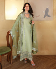 MUSHQ-UNSTITCHED 3PC-RAW SILK HANDMADE EMB EMBELLISHED SUIT-PK-5152
