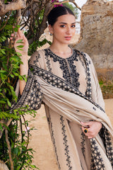 CROSS STITCH-UNSTITCHED 3PC DHANAK EMBROIDERED SUIT-PK-4337