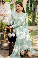 JAZMIN-UNSTITCHED 3PC LAWN EMBROIDERED SUIT-PK-4624
