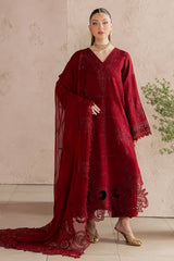 NUREH-UNSTITCHED 3PC DHANAK EMBROIDERED SUIT-PK-5305