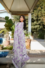 BAROQUE-UNSTITCHED 3PC KHADDAR PRINTED EMB SUIT-PK-2562