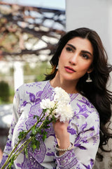 BAROQUE-UNSTITCHED 3PC KHADDAR PRINTED EMB SUIT-PK-2562