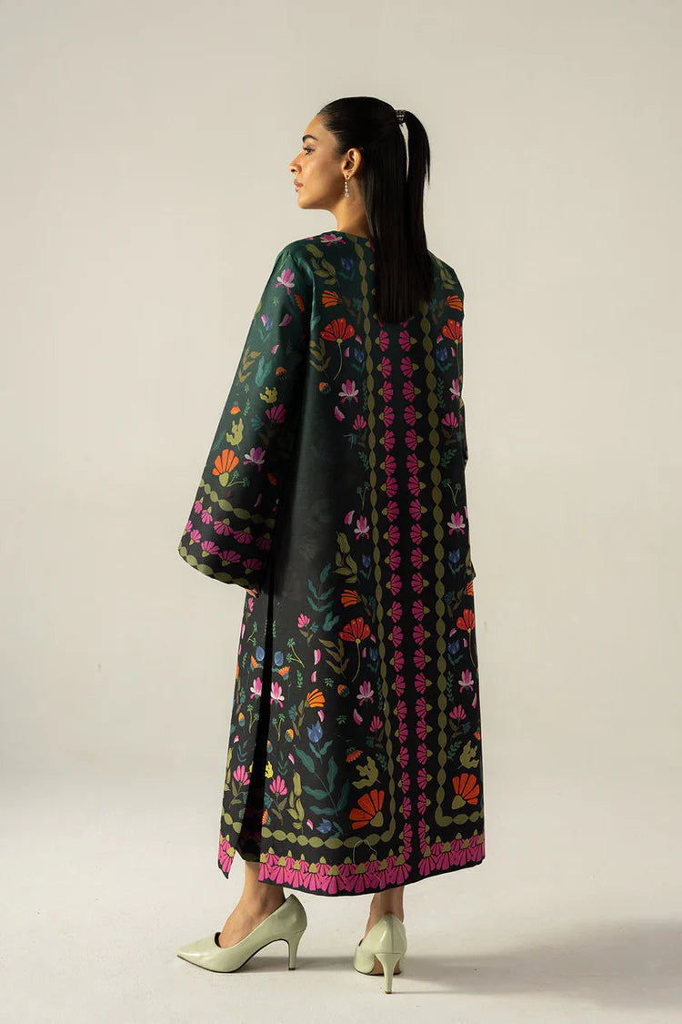 AFROZEH-UNSTITCHED 2PC SHAMOZE SILK PRINTED SUIT-PK-5825