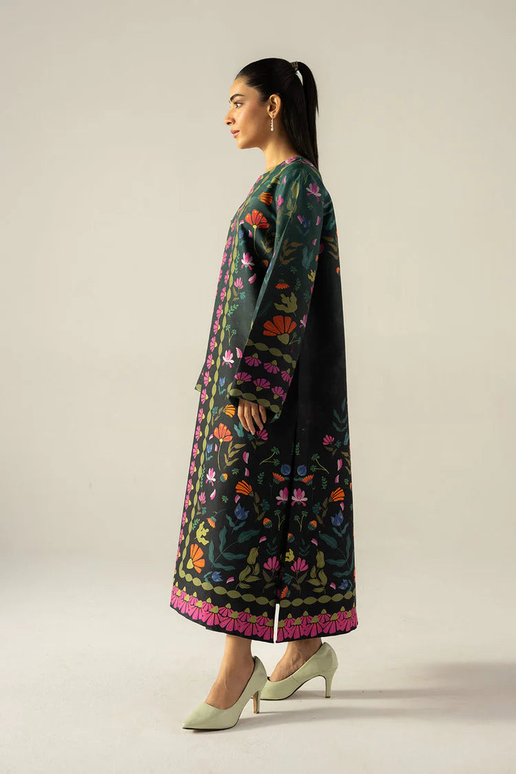 AFROZEH-UNSTITCHED 2PC SHAMOZE SILK PRINTED SUIT-PK-5825