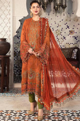 MARIA.B-3PC UNSTITCHED DHANAK HEAVY EMBROIDERED SUIT-PK-2649