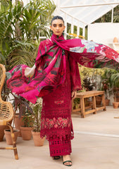 BAROUQE-UNSTITCHED 3PC LAWN CHIKANKAARI EMBROIDERED SUIT-PK-4736