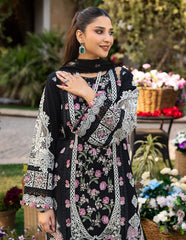 ELAF-UNSTITCHED 3PC LAWN HEAVY EMBROIDERED SUIT-PK-4723
