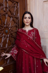 BATIK-UNSTITCHED 3PC DHANAK EMBROIDERED SUIT-PK-4381