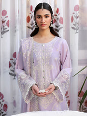 MAHNUR-UNSTITCHED 3PC LAWN EMBROIDERED SUIT-PK-4607