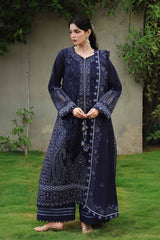 ASIM JOFA-UNSTITCHED 3PC DHANAK EMBROIDERED SUIT-PK-5183