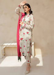 BAROUQE-UNSTITCHED 3PC KARANDI PRINTED SUIT-PK-2575