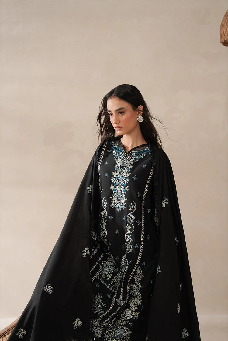 BEECHTREE-UNSTITCHED 3PC KARANDI EMBROIDERED SUIT-PK-5804