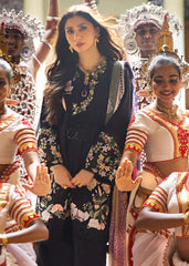 MUSHQ-3PC LAWN EMBROIDERED SHIRT WITH MONARK PRINT DUPATTA AND TROUSER-PK-5624