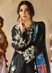 MUSHQ-3PC LAWN EMBROIDERED SHIRT WITH MONARK PRINT DUPATTA AND TROUSER-PK-5624