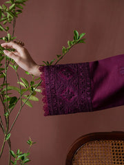 ASIM JOFA-UNSTITCHED 3PC DHANAK EMBROIDERED SUIT-PK-4219