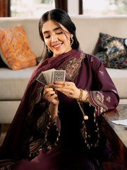 RANG RASIYA - UNSTITCHED 3PC LAWN EMBROIDERED SUIT-PK-5689