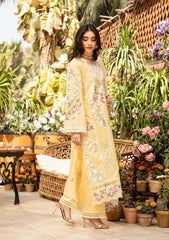 ELAF-UNSTITCHED 3PC LAWN CHIKANKARI EMBROIDERED SUIT-PK-4729