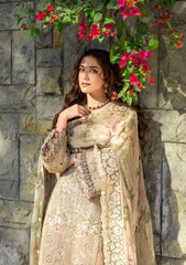 ELAF-UNSTITCHED 3PC LAWN EMBROIDERED SUIT-PK-4808