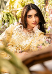 ELAF-UNSTITCHED 3PC LAWN CHIKANKARI EMBROIDERED SUIT-PK-4729