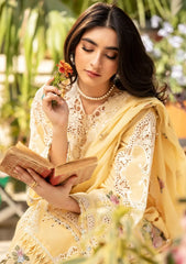 ELAF-UNSTITCHED 3PC LAWN CHIKANKARI EMBROIDERED SUIT-PK-4729