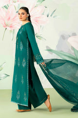 ETHNC-UNSTITCHED 3PC LAWN SEQUIN EMBROIDERED SUIT-PK-4635