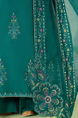 ETHNC-UNSTITCHED 3PC LAWN SEQUIN EMBROIDERED SUIT-PK-4635