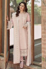 JAZMIN-UNSTITCHED 3PC LAWN CHIKANKARI EMBROIDERED SUIT-PK-5631