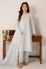 CROSS STITCH-UNSTITCHED 3PC LAWN EMBROIDERED SUIT-PK-5691