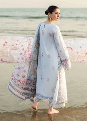 QALAMQAR - UNSTITCHED 3PC LAWN EMBROIDERED SUIT-PK-5733