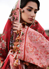 HUSSAIN REHAR-UNSTITCHED 3PC KARANDI EMBROIDERED SUIT-PK-5160