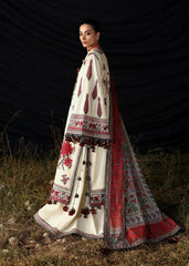 HUSSAIN REHAR-UNSTITCHED 3PC KARANDI EMBROIDERED SUIT-PK-5186