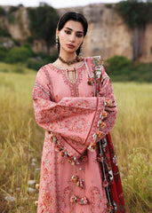HUSSAIN REHAR-UNSTITCHED 3PC KARANDI EMBROIDERED SUIT-PK-5160