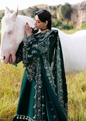 HUSSAIN REHAR-UNSTITCHED 3PC KARANDI EMBROIDERED SUIT-PK-5249