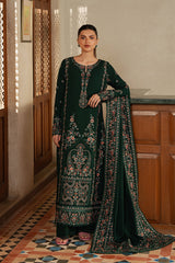 AFROZEH-UNSTITCHED 3PC KARANDI EMBROIDERED SUIT-PK-5195