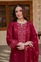 BATIK-UNSTITCHED 3PC LAWN EMBROIDERED SUIT-PK-4824