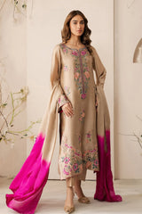 VINTAGE-UNSTITCHED 3PC LAWN EMBROIDERED SUIT-PK-4768
