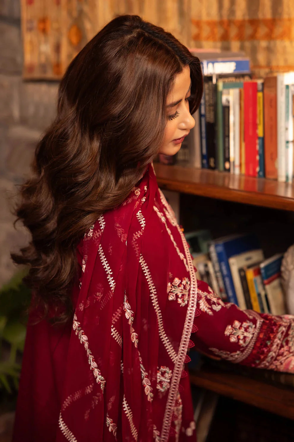 ZAHA-UNSTITCHED 3PC DHANAK EMBROIDERED SUIT-PK-4067
