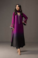 ZAINAB CHOTANI-3PC SHAMOZ SILK PRINT EMBROIDERED SUIT-PK-1710